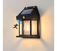 KZT Lampade Solari da Esterno lampadina al tungsteno Retro Industriale Applique da Parete con 3 Modalità di sensore di movimento Luci da parete industriale IP65 per Giardino Garage Strada Terrazza