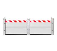 L 2.4m x H 120cm Paratia Antiallagamento per Porta, Barriera Antiallagamento, Barriera di Protezione Contro Le Inondazioni Acqua, Guarnizione Porta Garage Barriera Antiallagamento Riutilizzabile