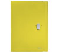 L:3 Flap Folder Recycle A4 PP Yellow