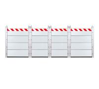 L 7.95m x H 60cm Paratia Antiallagamento per Porta, Barriera Antiallagamento, Barriera di Protezione Contro Le Inondazioni Acqua, Guarnizione Porta Garage Barriera Antiallagamento Riutilizzabile