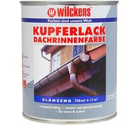 L/750 ML Wilckens Kupfer-U.dachrinnenlack Brillante Ferro Legno Cemento Acciaio