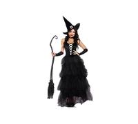 (L-A)Costume da strega con corsetto per Halloween da donna