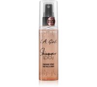 L.A. Girl Cosmetics Shimmer Spray spray fissante per il trucco per viso e corpo colore Rose Gold 80 ml
