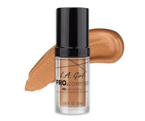 L.A. Girl Pro Coverage Liquid Foundation, 648 Soft Honey, 0.95 Fluid Ounce
