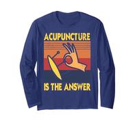 L’Agopuntura È La Risposta Stile Vintage Salute Maglia a Manica