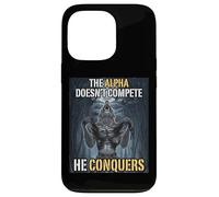 L"alfa non compete, conquista il divertente meme alfa del lupo Custodia per iPhone 13 Pro