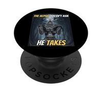 L"alfa non gli chiede di prendere divertenti meme alfa lupo PopSockets PopGrip Adesivo