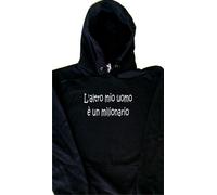 L altro mio uomo e un mil Felpa con Cappuccio Simpatica