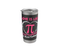 L"amore è come Pi Reale Irrazionale & Mai Finire Bicchiere termico in acciaio inox doppia parete