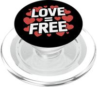 L"amore è uguale a un messaggio positivo gratuito Inspirational PopSockets PopGrip per MagSafe