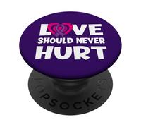 L"amore non dovrebbe mai ferire l"abuso narcisistico Violenza domestica PopSockets PopGrip Adesivo