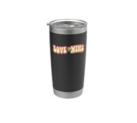 L"amore vince LGBTQ Plus Pride Enthusiast Supporter Equality Bicchiere termico in acciaio inox doppia parete