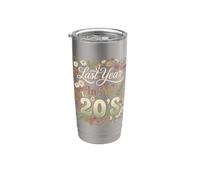 L"anno scorso nel mio compleanno dei vent"anni Floreale che compie trenta anni Bicchiere termico in acciaio inox doppia parete
