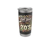 L"anno scorso nel mio compleanno dei vent"anni Floreale che compie trenta anni Bicchiere termico in acciaio inox doppia parete