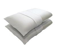 L’ANTICO ARCOLAIO - Coppia Cuscini Memory Foam Antiacaro Anallergico (40x70cm) Cuscini Letto Matrimoniale per Dormire, Guanciale Letto Indeformabile Made in Italy (2, Fodera Bianca, Altezza 15)