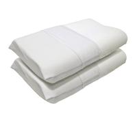 L’ANTICO ARCOLAIO - Coppia Cuscino Cervicale per Dormire Antiacaro e Anallergico, Realizzato in Memory Foam ad Alta Densità, Cuscino Cervicale Ortopedico (2, Federa Bianca)