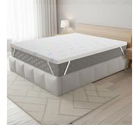 L’ANTICO ARCOLAIO - Topper Una Piazza e Mezza con Lato Estivo Rinfrescante e Lato Classico 4 Stagioni, Topper 120x190 in Memory Foam Made in Italy, Spessore Memory 5cm per un Comfort Superiore