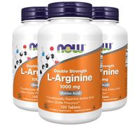 L-Arginina Doppia Forza 1000mg 3X120 Compresse Aminoacido Now Foods Kosher/Vegan