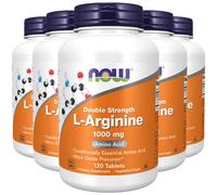 L-Arginina Doppia Forza 1000mg 5X120 Compresse Aminoacido Now Foods Kosher/Vegan