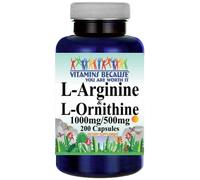 L-Arginina E L-Ornitina 1000Mg/500Mg 200 Caps Di Vitamins Because