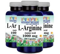 L-Arginina Forma Libera 1000Mg 3X200 Capsule Di Vitamine Perché