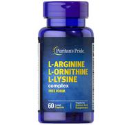 L-Arginina L-Ornitina L-Lisina Tri Amino Acidi 60 Caps Di Puritan's Pride