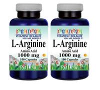 L-ARGININE 1000mg 2X100 O 1x200 Forma Libera By Vitamins Because USA Massima