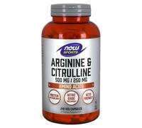 L-ARGININE & L-CITRULLINA Amminoacidi 240 Capsule - Metabolismo Muscolo NOW