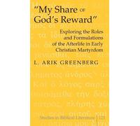 L. Arik Greenberg «My Share of God’s Reward» (Copertina rigida)