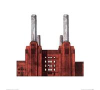 L' Arte Gruppo Barry Goodman (Battersea Power Station) - Stampa Artistica 40 x 40 cm, Carta, Multicolore, 40 x 40 x 1.3 cm