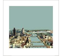 L' Arte Gruppo Christopher Farrell (Thames) - Stampa Artistica 60 x 60 cm, Carta, Multicolore, 60 x 60 x 1.3 cm