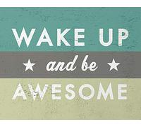 L' Arte Gruppo Go Jump in The Lake (Wake Up And be Awesome) - Stampa Artistica 40 x 50 cm, Carta, Multicolore, 40 x 50 x 1.3 cm