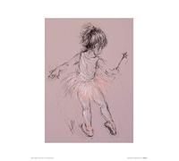 L' Arte Gruppo Hazel Bowman (Little Ballerina i) - Stampa Artistica 30 x 40 cm, Carta, Multicolore, 30 x 40 x 1.3 cm