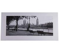 L' Arte Gruppo Houses of Parliament e Il Fiume Thames-Art Stampa 50 x 100 cm, Carta, Multicolore, 50 x 100 x 1.3 cm