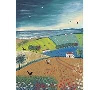 L' Arte Gruppo Jo Grundy brezza Marina Stampa su Tela, Cotone, Multicolore, 1.8 x 30 x 40 cm