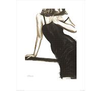L' Arte Gruppo Little Black Dress III Janel Eleftherakis Stampa Artistica, Carta, Multicolore, 60 x 80 x 1.3 cm