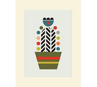 L' Arte Gruppo Little Design Haus (Herringbone Cactus) - Formato 30 x 40 cm, Carta, Multicolore, 30 x 40 x 1.3 cm
