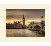 L' Arte Gruppo Rod Edwards (Autumn Skies, Londra, Inghilterra) - Formato 30 x 40 cm, Carta, Multicolore, 30 x 40 x 1.3 cm