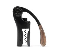 L’ATELIER DU VIN - Oeno Motion Wood & Black - Cavatappi a leva verticale - Metallo opaco e noce solido - Colore nero