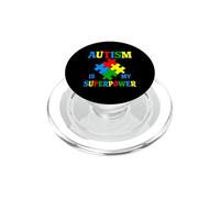 L"autismo è il mio superpotere L"autismo è il mio supereroe Cool Autism PopSockets PopGrip per MagSafe