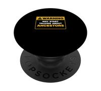 L"avvertimento potrebbe iniziare a parlare di antenati Genealogisti divertenti PopSockets PopGrip Adesivo