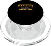 L"avvertimento potrebbe iniziare a parlare di antenati Genealogisti divertenti PopSockets PopGrip per MagSafe