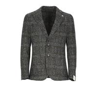 L.B.M. 1911 - Blazer in maglia a quadri grigi - - Jackets - Uomo - Grigio - XL