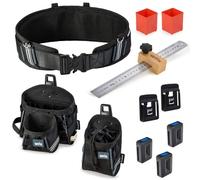 L-BOXX - Cintura porta attrezzi 1S con cinghia ProClick Tool Belt misura M e 3 supporti ProClick e adattatore per batteria, set L 39 & Nail Pouch M