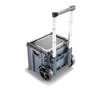 L-BOXX Contractor Large Rolling Tool Box - Cassetta portautensili con ruote resistente all'acqua IP65 - Cassetta robusta con manico telescopico, scomparto aggiuntivo e blocco di sicurezza