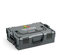 L-BOXX L BOXX 136 Antracite Personalizzabile con il tuo logo | Dimensione 2 | Cassetta degli attrezzi professionale | Cassetta degli attrezzi vuota in plastica | Organizer ideale