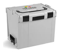 L-BOXX L BOXX 374 Grigio personalizzabile con il tuo logo | Taglia 4 | Valigetta degli attrezzi professionale LBOXX 374 | Sistema di trasporto innovativo | Cassetta degli attrezzi vuota | L
