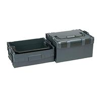 L-BOXX Set di Scatole Attrezzi Portatili 170 + 238 Antracite - Impilabile, Inbetween Cliccabile - Compatibile al 100% con Bosch Blu Boxx - Plastica ABS Resistente agli Urti