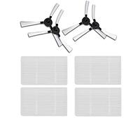 L/C Set di 4 spazzole laterali e 4 filtri HEPA per Amibot Pure, Pulse e Prime
