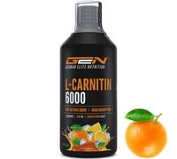 L-Carnitina 6000 Liquido - 1000 ml - Dosaggio extra elevato con 6000 mg Arancia